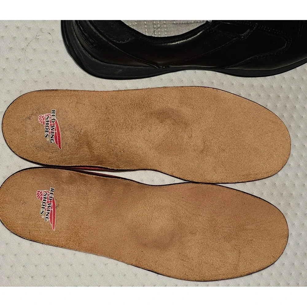 Mens 7.5 Wms 8.5 Eu 40 Red Wing ComfortPro 8706 Slip-On Work Shoes Black Leather